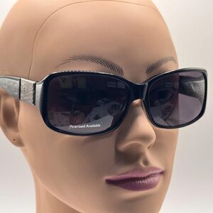 NOS Vintage Y2K Designer Sunglasses | Cole Haan | Chunky Black Plastic